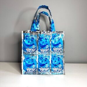Kool-Aid Jammers Blue Raspberry Up Cycled Tote Bag - very unique & sturdy